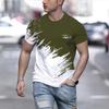 New Men's Casual Fashion Short Sleeve T-Shirt, Digital Printing Short Sleeve T-Shirt