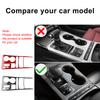 Real Soft Carbon Fiber Sticker For Kia Stinger CK 2019 2020 2021 2022 2023 LHD Car Central Gear Shift Panel Trim Accessories