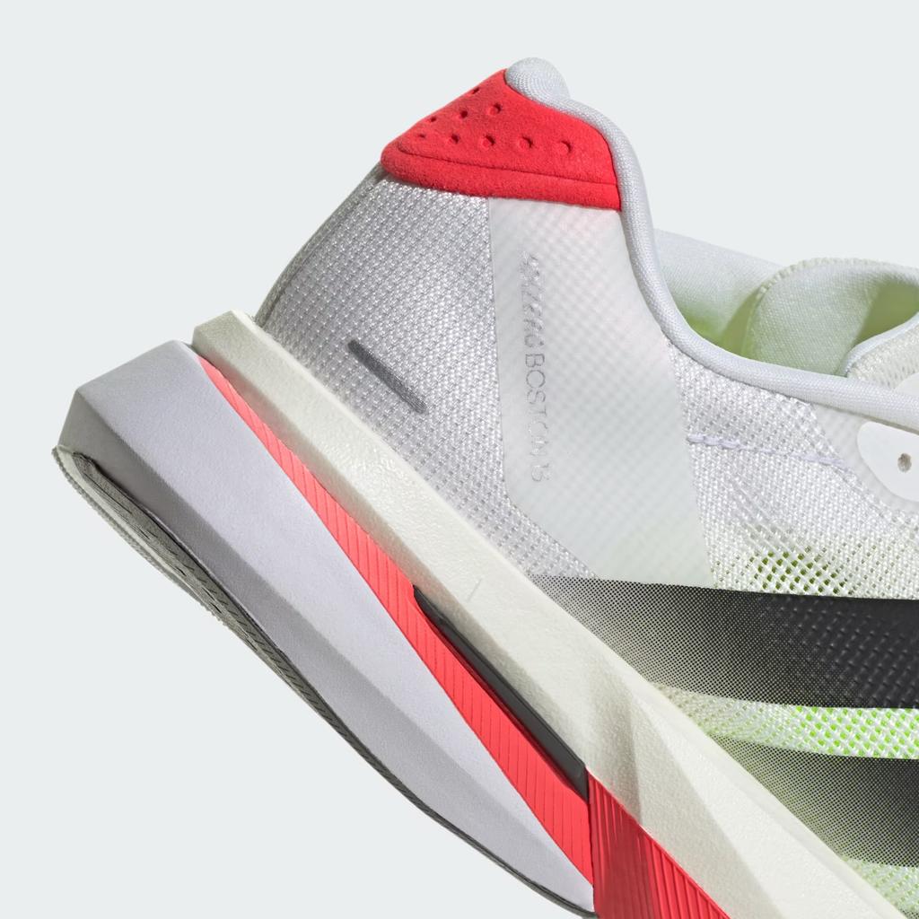 JS4934 adidas Adizero Boston 13 Blanc Nuage Noir Fondamental Rouge Lumineux (aux femmes)