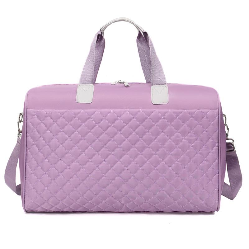 Travel Bag Diamond Embroidered Thread Sports Bag Large Capacity Wet and Dry Luggage Storage Bag
