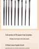 18-Piece Professional Makeup Brush Set with High-Grade Animal Hair