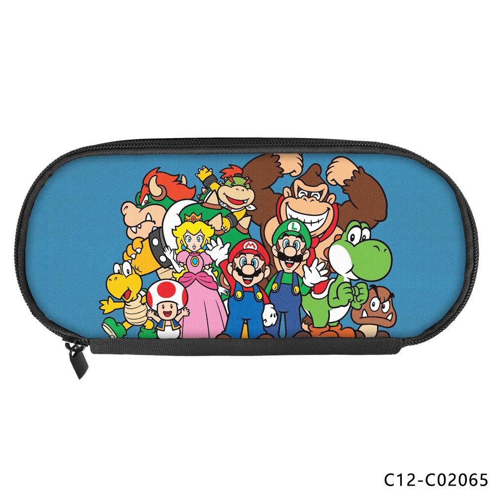 Animation Peripheral Single-layer Children's Pencil Bag Vertical Square Polyester Student Stationery Pencil Bag
