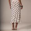 Bedruckter A-Linien-Rock mit Punkten Hüftbetont Hoch tailliert Stilvoll Vielseitiger Punktmuster-Rock für Damen