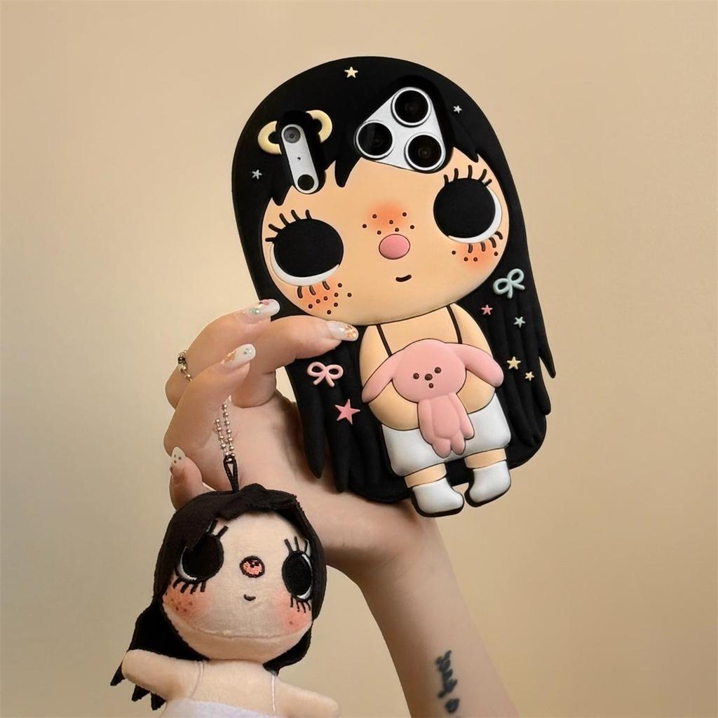 3D Cartoon Jade Anti-Fall Case for iPhone 14/13/12/11/Pro Max