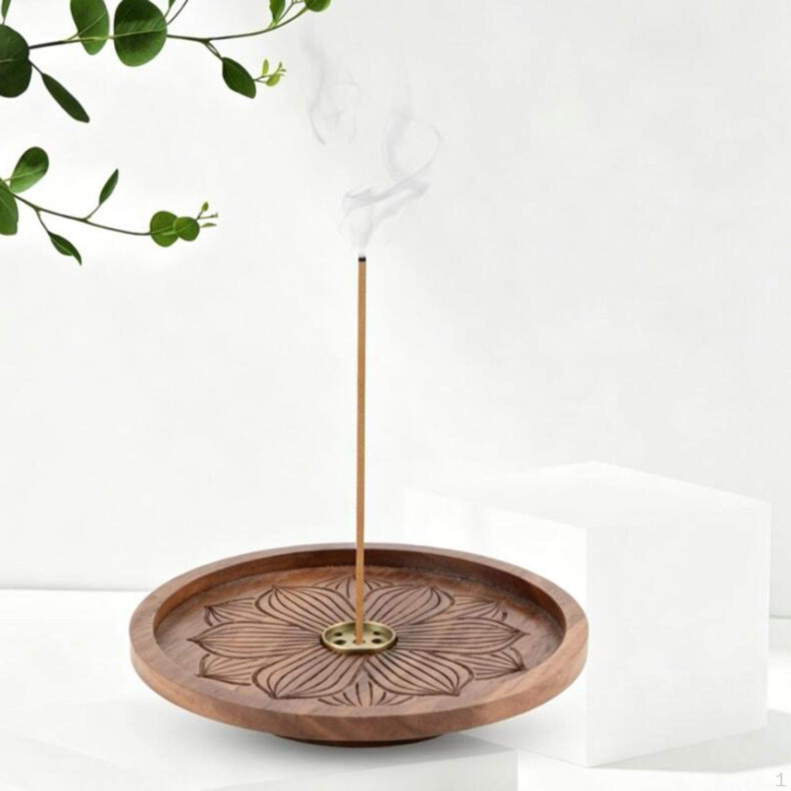 

Holder Decorative Rustic with 9 Holes Versatile Ornament for Bedroom Office Home Decor 7cm