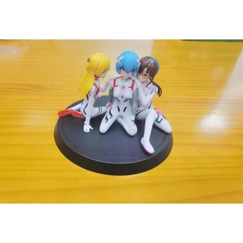 New theater version, final EVA Asuka, Aya Bori, Shinhibo, combat uniform, sitting posture, bagged figure