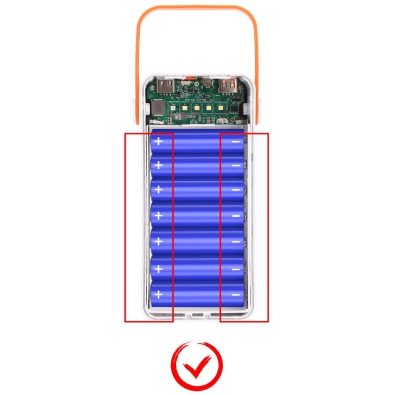 (Ne pas inclure la batterie) Boîtier de Rangement pour Batteries 35 Emplacements DIY 35 Sections Tête Plate 18650 Boîtier Coques pour Chargeur