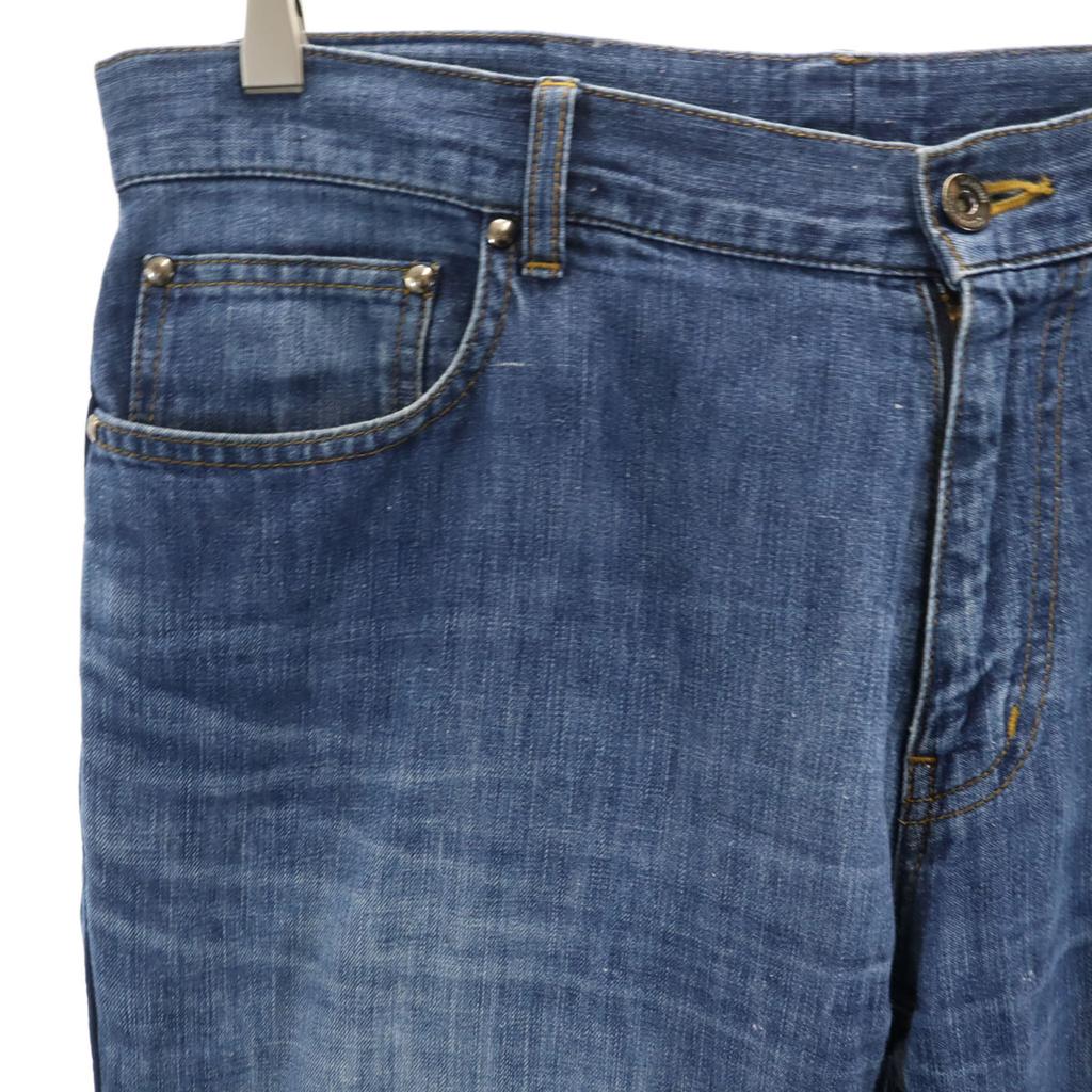 LANVIN LA COLLECTION Made in Japan Pantaloni in misto lino e denim 52 jeans Uomo Usati