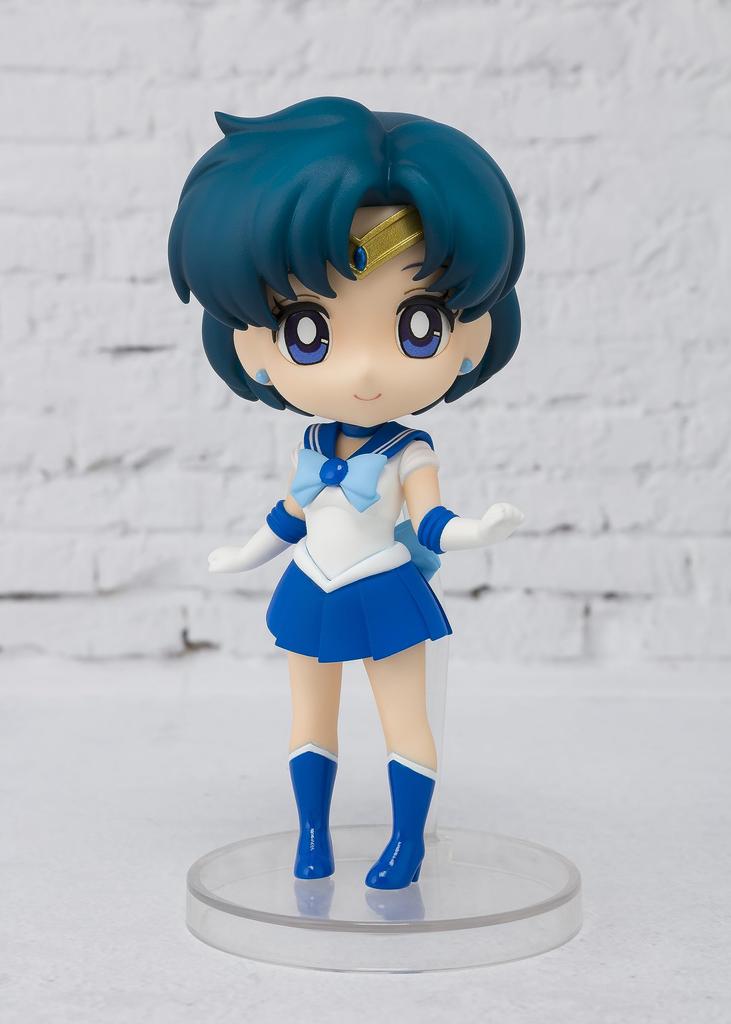 Figuarts mini Sailor Moon Sailor Mercury 90mm malowana ruchoma figurka (wersja do odsprzedaży) około. PCV i ABS