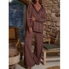 QICED Women's Fashion Casual Autumn Winter Long Sleeve  Pants Suits