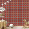 Red and graphite checkered wallpaper for living room and bedroom 50x1000