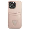 Guess Guhcp13Lpsatpp Iphone 13 Pro / 13 6,1 Różowy/Pink Hardcase Saffianotriangle Logo Cardslot