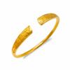Open Horseshoe Bamboo Leaf Bracelet Women's Wealth Bracelet High-end Bracelet Accessories