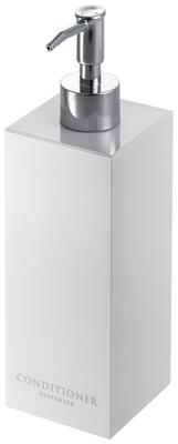 Yamazaki Two-Way Dispenser, Square, Conditioner, White, Approx. W7 X D7 X H23cm, Mist, 7893