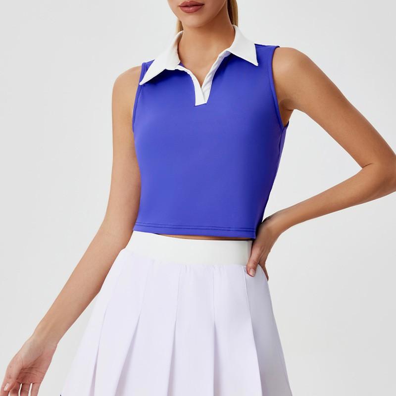 Classic Pleated Skirt Anti-exposure Base Sports Dress Quick-drying Vest Tennis Set S