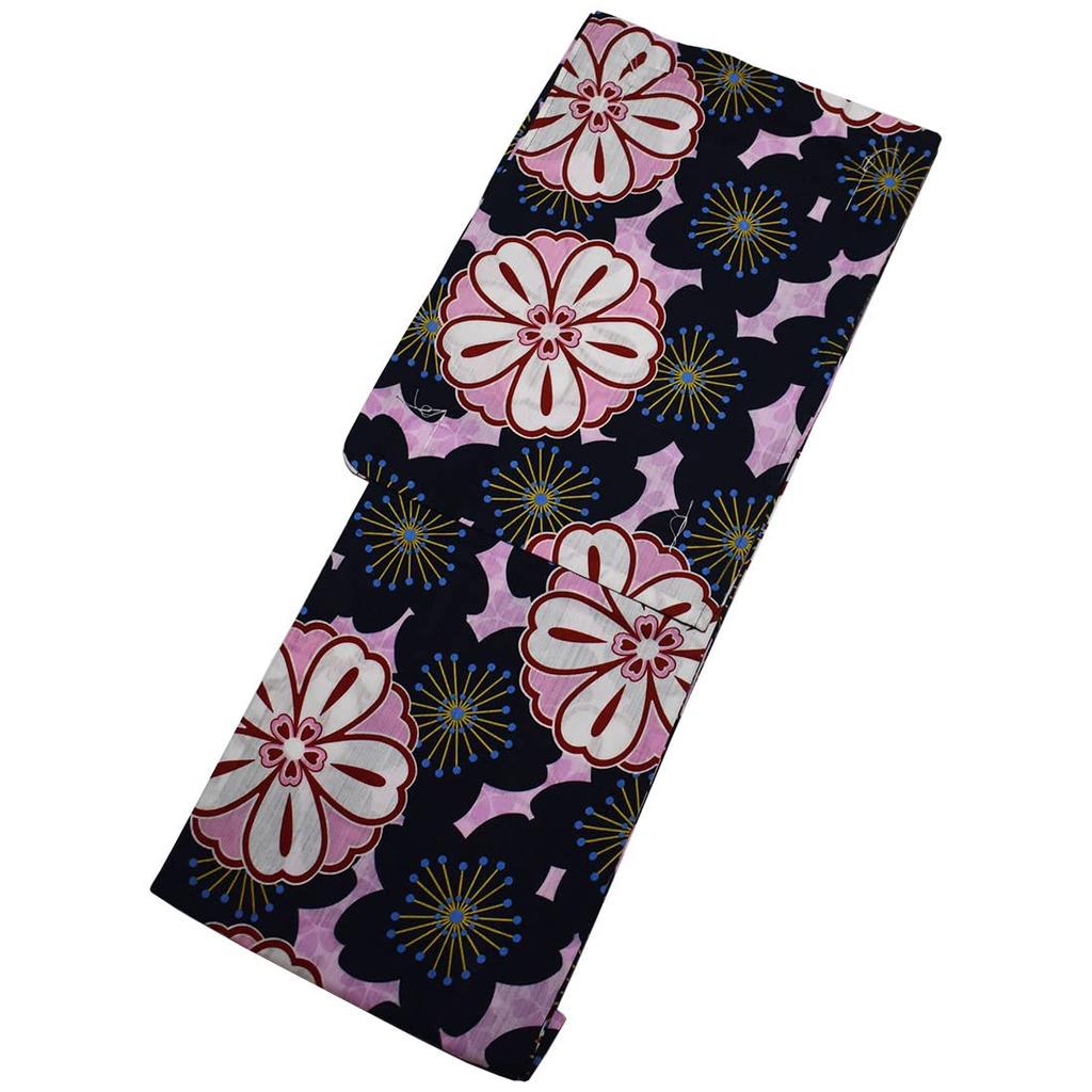 Kimono Yukata Tailored Sakura [Fashionable Iroha] (Pink/Navy)
