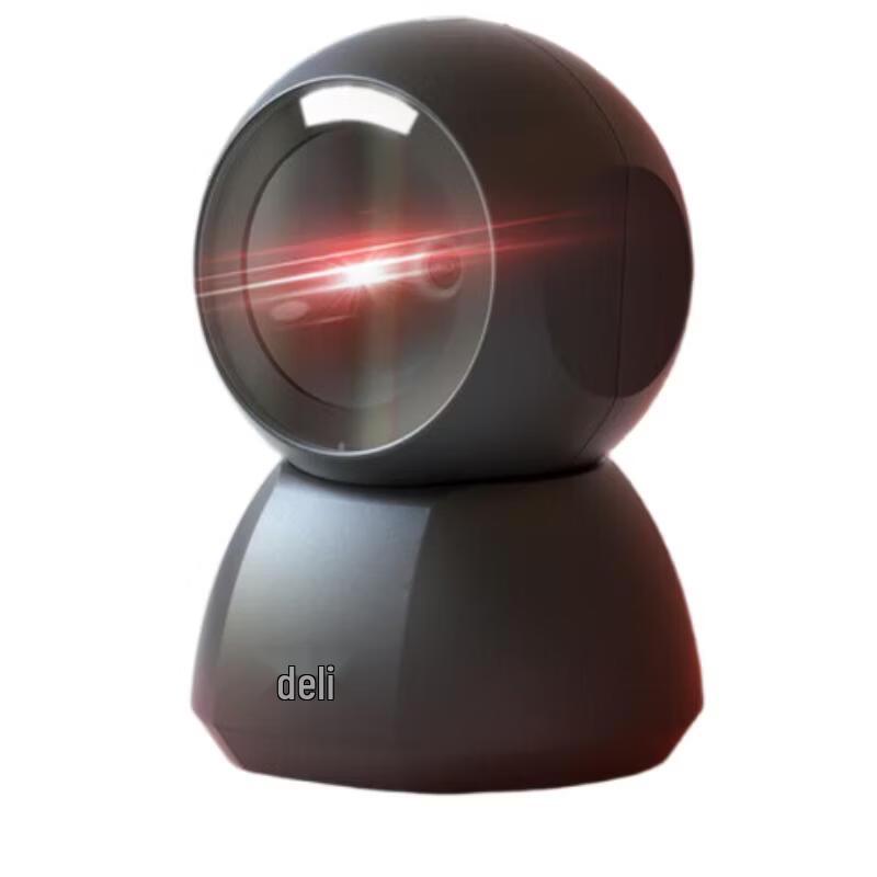 Deli Desktop Omnidirectional Barcode Scanner