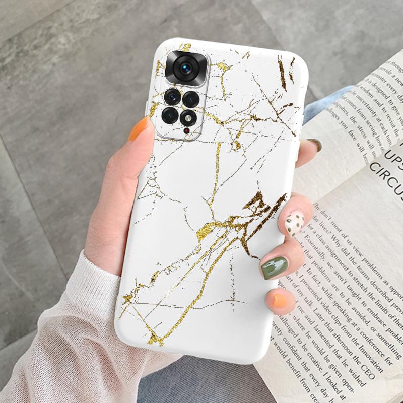 Marble Pattern Phone Case For Redmi Note 11 Pro Protective Cover Case Pink Silicon Soft Funda For Xiaomi Redmi 13C Note 13 4G