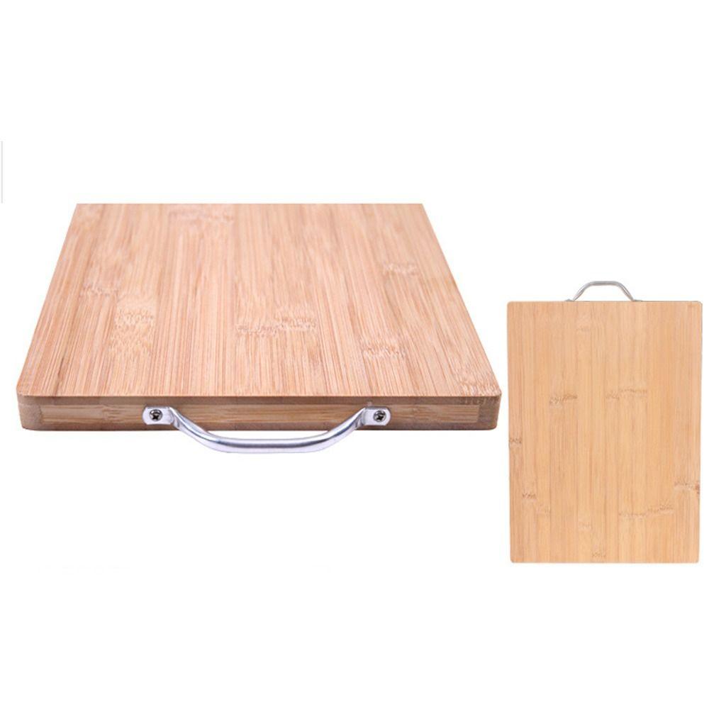 With Handle Bamboo Chopping Board Rectangle Wooden Tray Kitchen Cutting Board Home Use