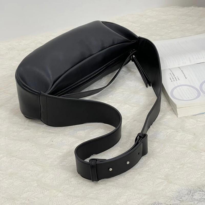Wide Shoulder Straps Cross-section Chest Bag Single Underarm Women's 2025 New Fashionable All-matching High-texture Moon