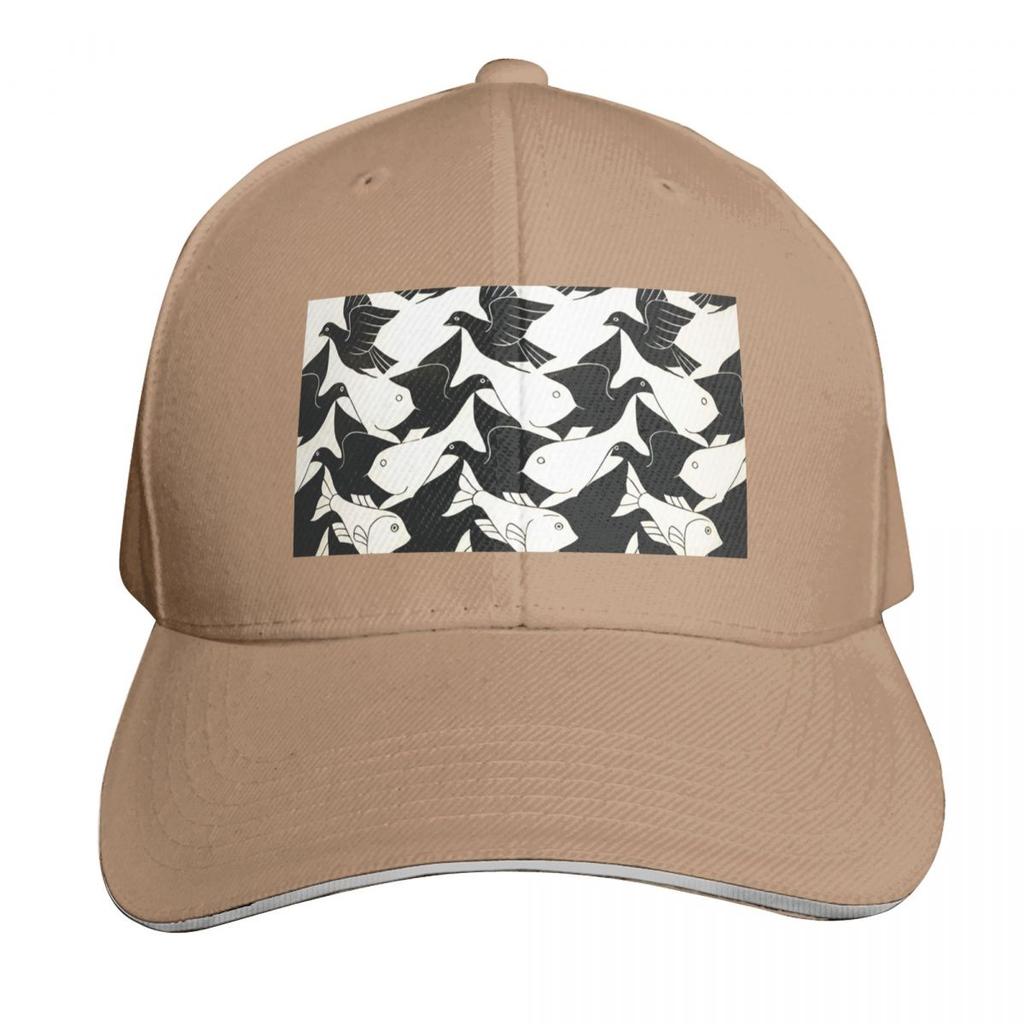 Escher  Sky And Water II  Baseball Cap Visor Custom Cap Sun Caps Hard Hat Elegant Womens Hats Unisexs