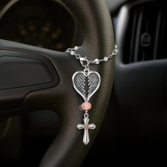 Baptism Rosary Catholic Mini Rosary Angel Wings Rosary Beads Finger Rosaries