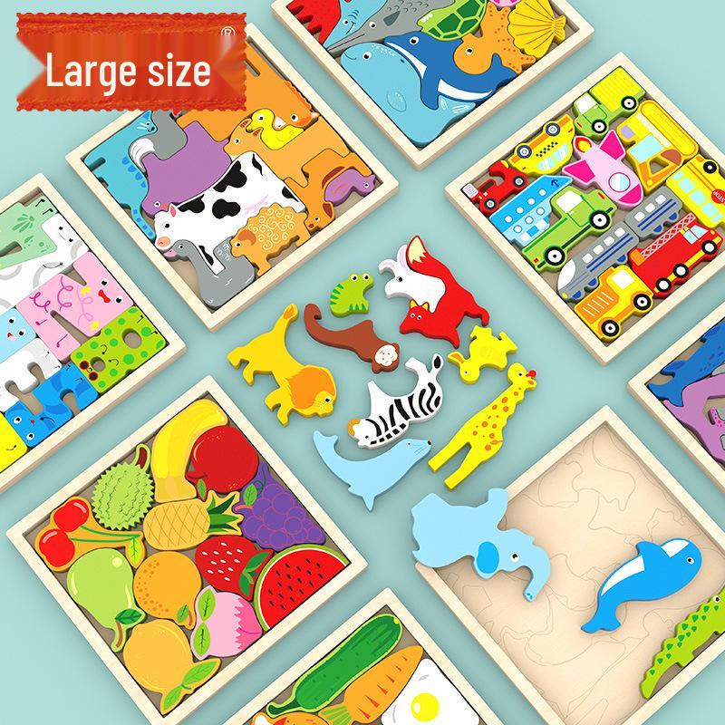 

Children s 3D Wooden Puzzle for Creative and Educational Play