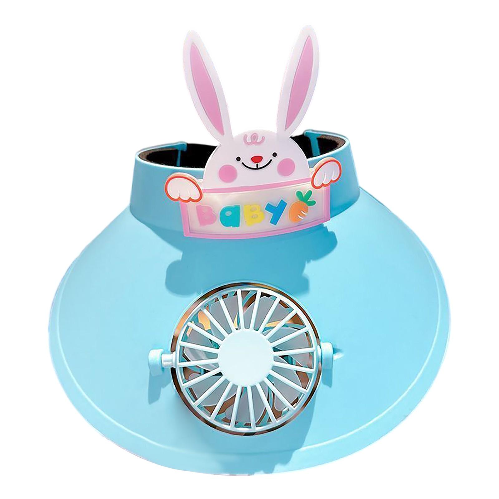 

Children s Sun Hat Fan Cap, Integrating Sun And Function In One/ Fan Black Technology/Long Battery Life/lightweight And Portable One Size синій