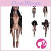 Boneca Africana 30cm Preto Carvão Articulada Nua 80g Peso