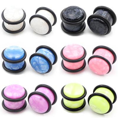 Alisouy 2 vnt. 1,6 mm-12 mm perlo UV akrilo smailėjantys ausų tuneliai, kištukai, kūno ekspanderiai, tempikliai, auskarai, ausų vėrimas, kūno papuošalai