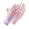UV Protection Driving Gloves Women Lightweight Ice Silk Long Finger Anti-Slip Touchscreen Compatible Outdoor Cycling
