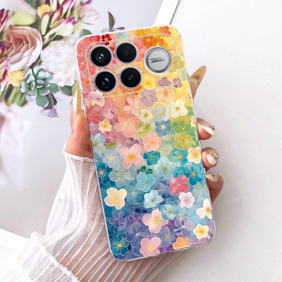 For Xiaomi POCO F8 Ultra Case Luxury Dragon Cartoon Transparent TPU Protection Cover For Poco F8 Pro Ultra PocoF8 Pro Soft Funda