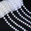 5Yards/Roll Imitation Pearl Beads Chains Round Beads String Line Chains For DIY Wedding Party Decor Jewelry Making Accessories
