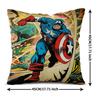 Captain America Throw Pillow With Insert Superhero Polyester Cushion For Sofa Couch Bed Kids Room Accent Pillow Marvel Fans Gift