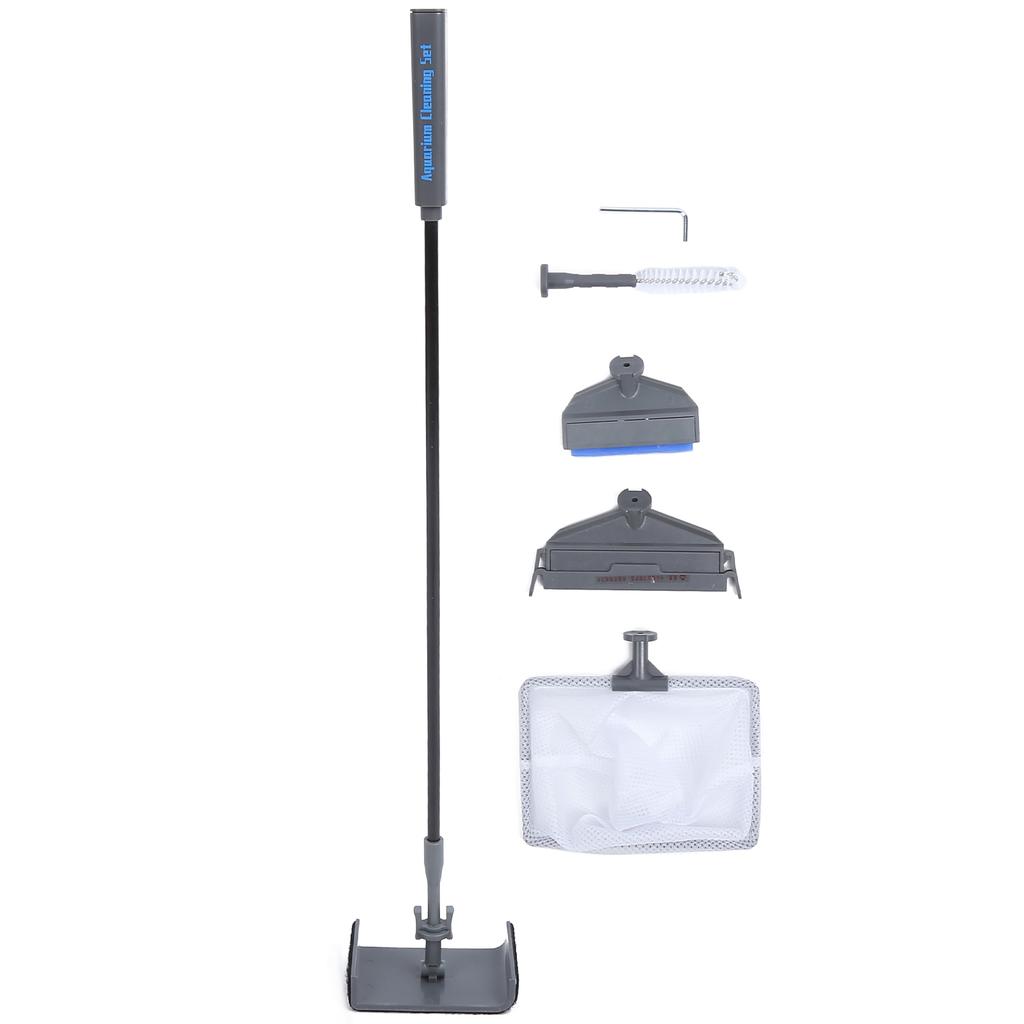 5 In 1 Multifunctional PVC and Silicone Aquarium Cleaning Tool Fish Tank Algae Scraper