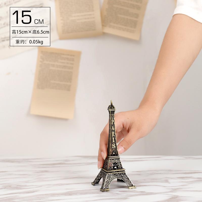 Bronzo Torre Eiffel Parigi Artigianato Metallico Accessori Decorazione Casa Statuetta Statua Modello Souvenir Design Interni Casa