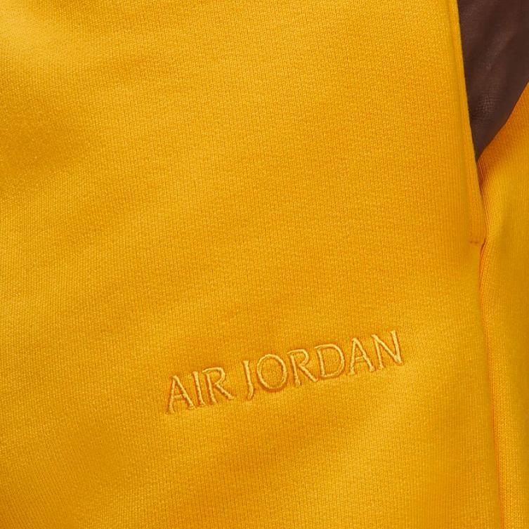 Jordan Wordmark Solid Color Cuffed Casual Sports Pants Men pants Yellow FJ0696-739