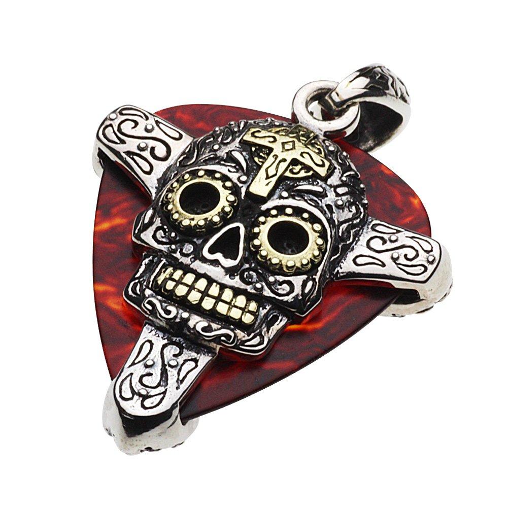 

Подвеска для медиатора в виде мексиканского черепа, серебро p0514 [Cenote] [925 Accessories]