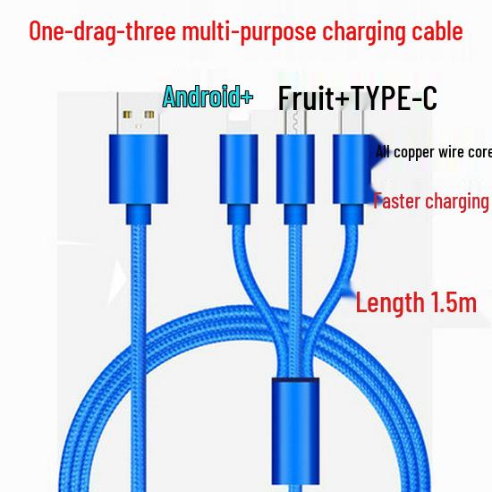 Universal 3-in-1 Charger for Huawei, OPPO, Xiaomi & Vivo Android Phones