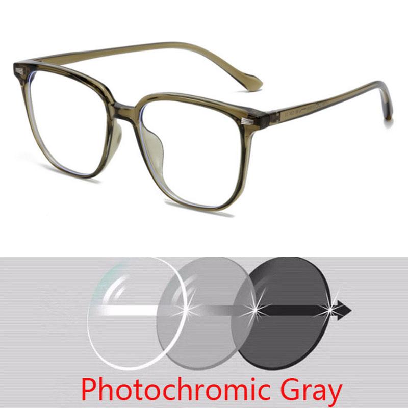 Oversize Frame Square  Glasses Prescription Spectacles Myopia -0.5 To -6.0  Hyperopia +0.5 To +6.0