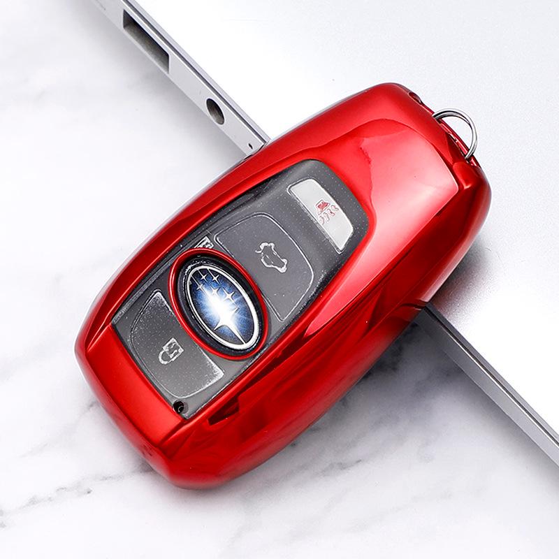 

«Чехол для ключа из мягкой резины TPU для Subaru XV, Forester, Outback и Legacy» красный