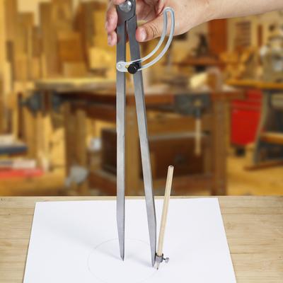 Compas à bois Compas de menuisier 16 pouces Outil de marquage circulaire Outil de mise en plan de conception Pour dessin géométrique Dessin technique