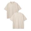 Herren Schweres Gewaschenes Vintage Lockeres Drop Shoulder Kurzarm T-Shirt