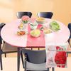 10-Piece Set: Oilproof & Waterproof Drawstring Tablecloths - Transparent & Thickened for Round/Square Tables