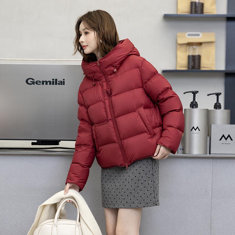 Autumn and winter new versatile casual down jacket women's thickened duck down women's short small man