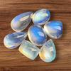 Natural Blue Flashy Rainbow Moonstone, Mix Size Shape Cabochon, 3 To 10 Carat Size. Good Second Top Quality Blue Flashy Moonstone Lot.