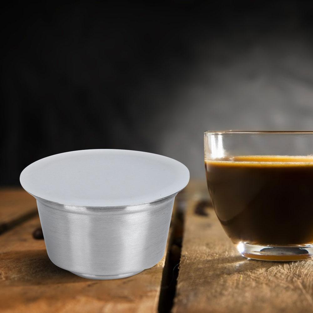 Stainless Steel Reusable Refillable Coffee Capsule Cup Fit for Dolce Gusto Coffee MakerWhite