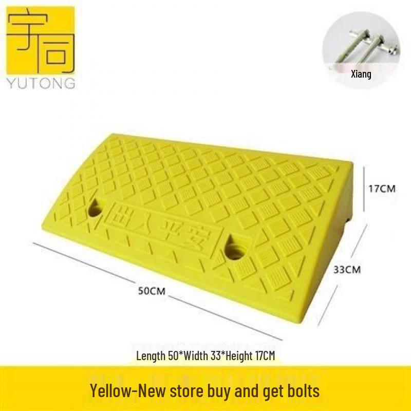 Dreieckige Kunststoff-Autoschwellenrampe & Geschwindigkeitsbegrenzungspad