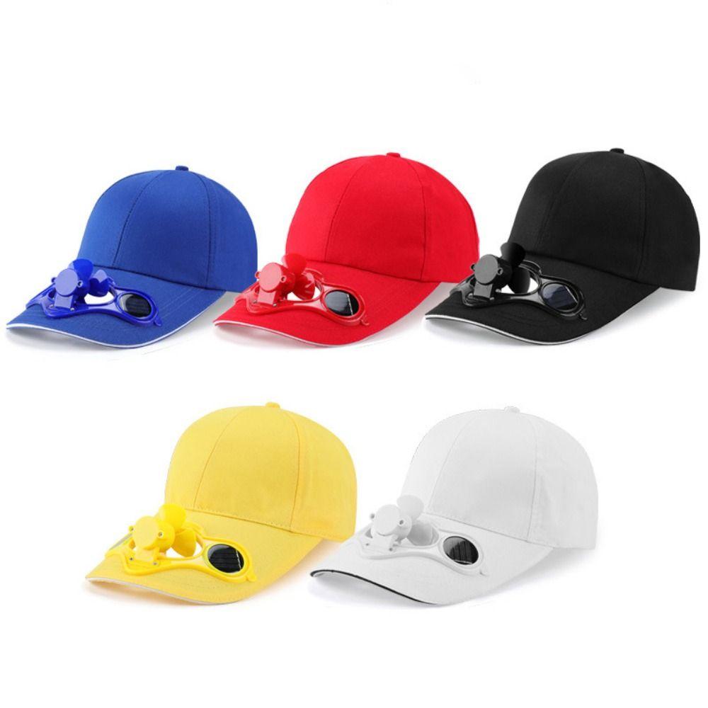 Mesh Summer Fan Sunhat Sun Protection Baseball Cap Portable Solar Fan Cap  Sun Protection