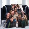 Pedro Pascal Photo Collage Blankets Flannel Printed  Breathable Warm Throw Blanket for Home Office Bedspreads
